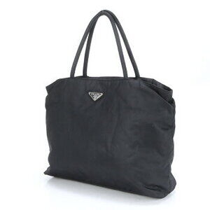 Prada Tote Triangle Black Tessuto Handbag Bag Shoulder Nylon Logo